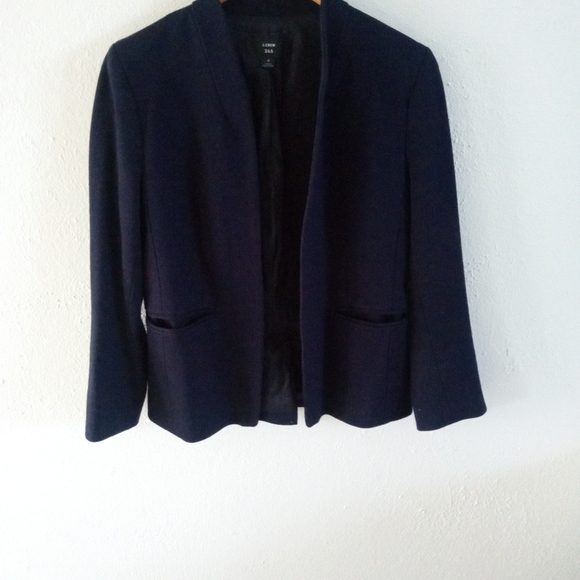 J CREW Going Out Stretch Twill Blazer In Navy | 8 - Picture 8 of 9